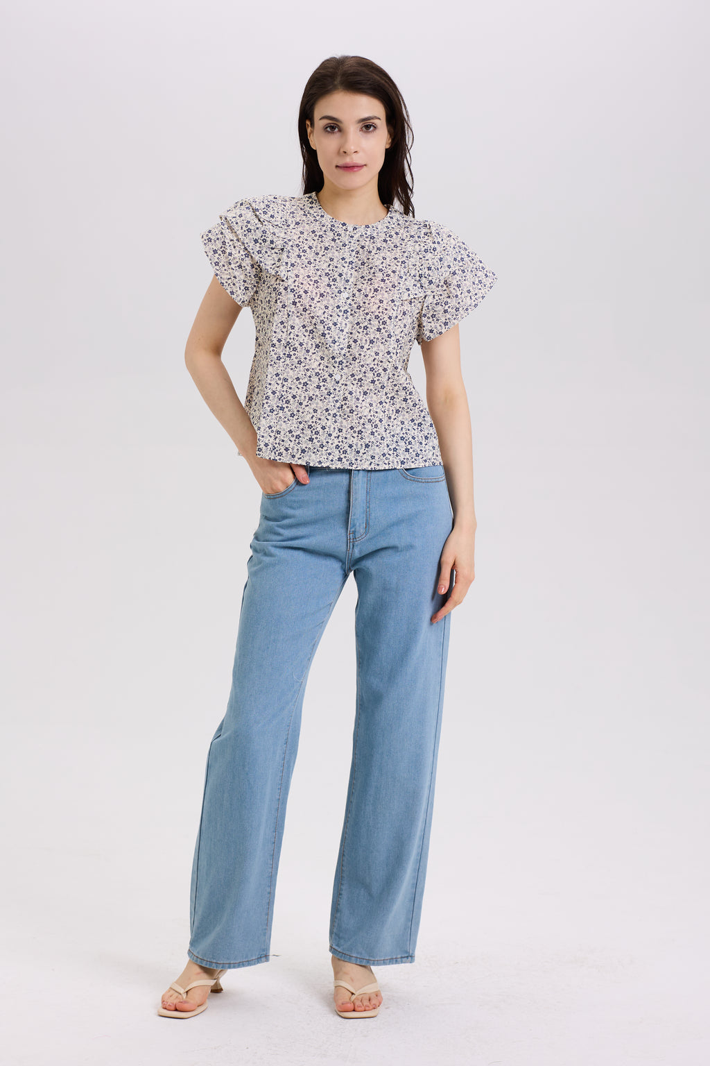 Sophia Top - Bluebell Garden