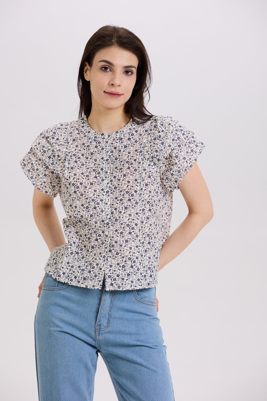 Sophia Top - Bluebell Garden