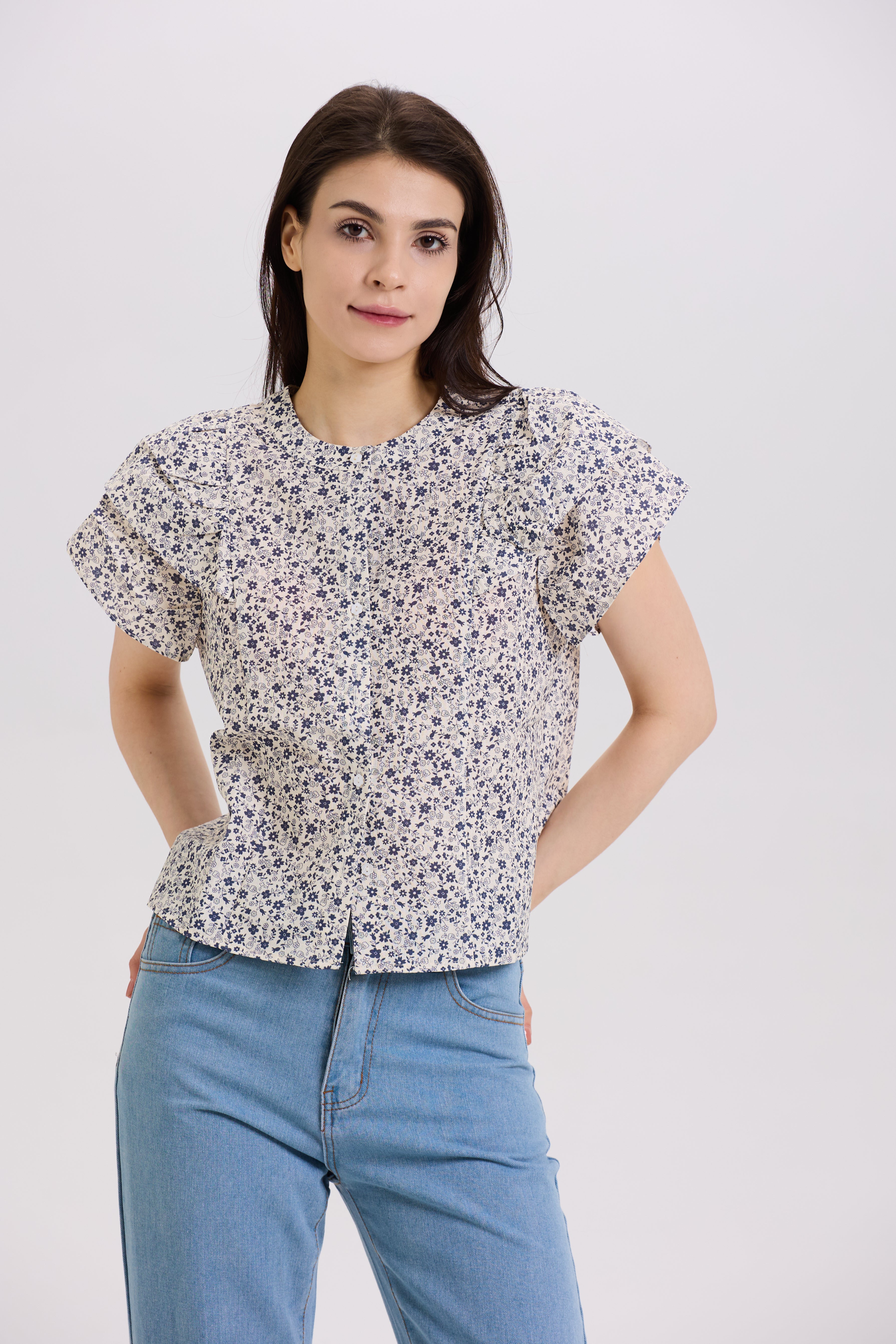 Sophia Top - Bluebell Garden