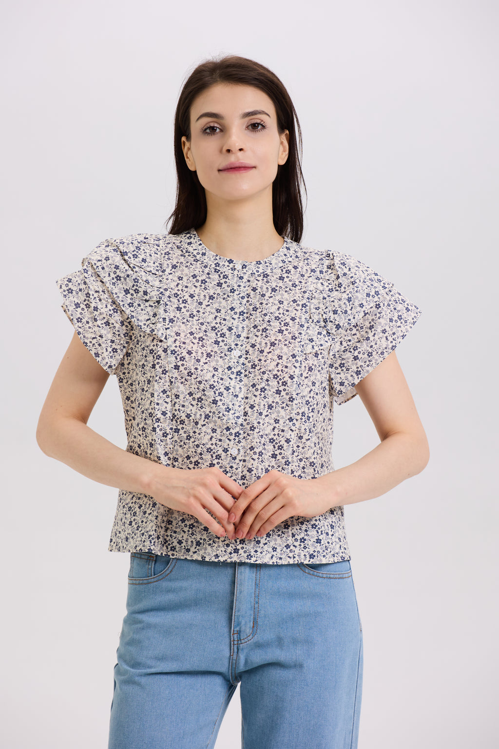 Sophia Top - Bluebell Garden