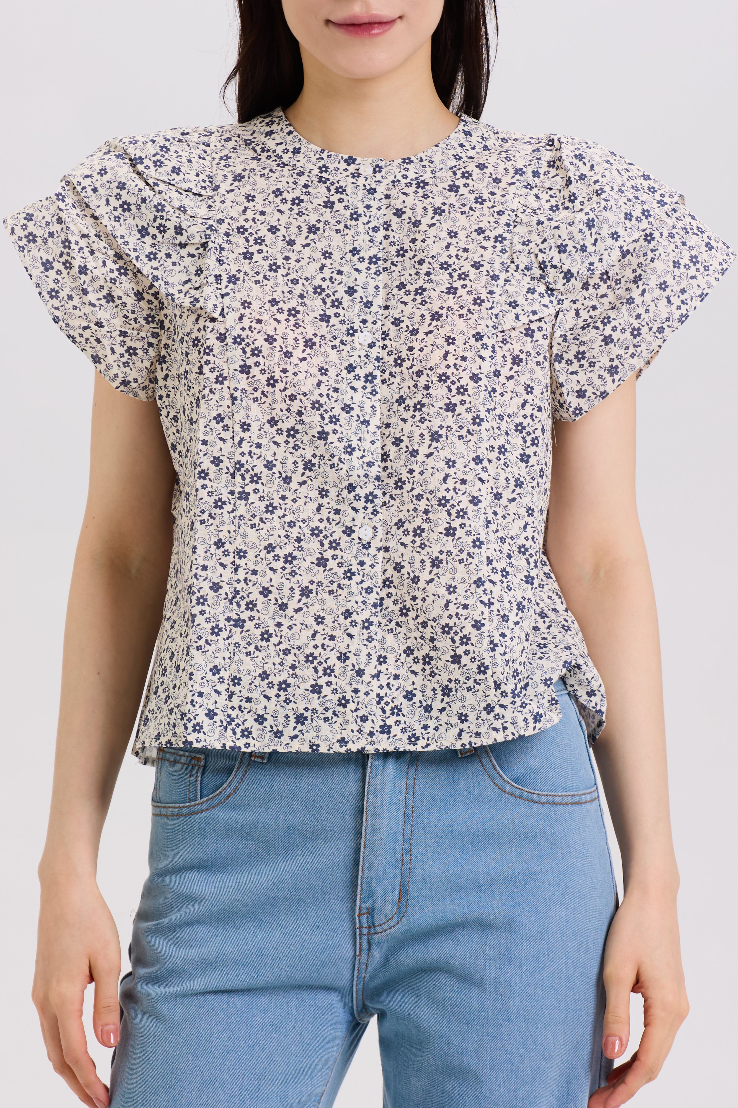 Sophia Top - Bluebell Garden