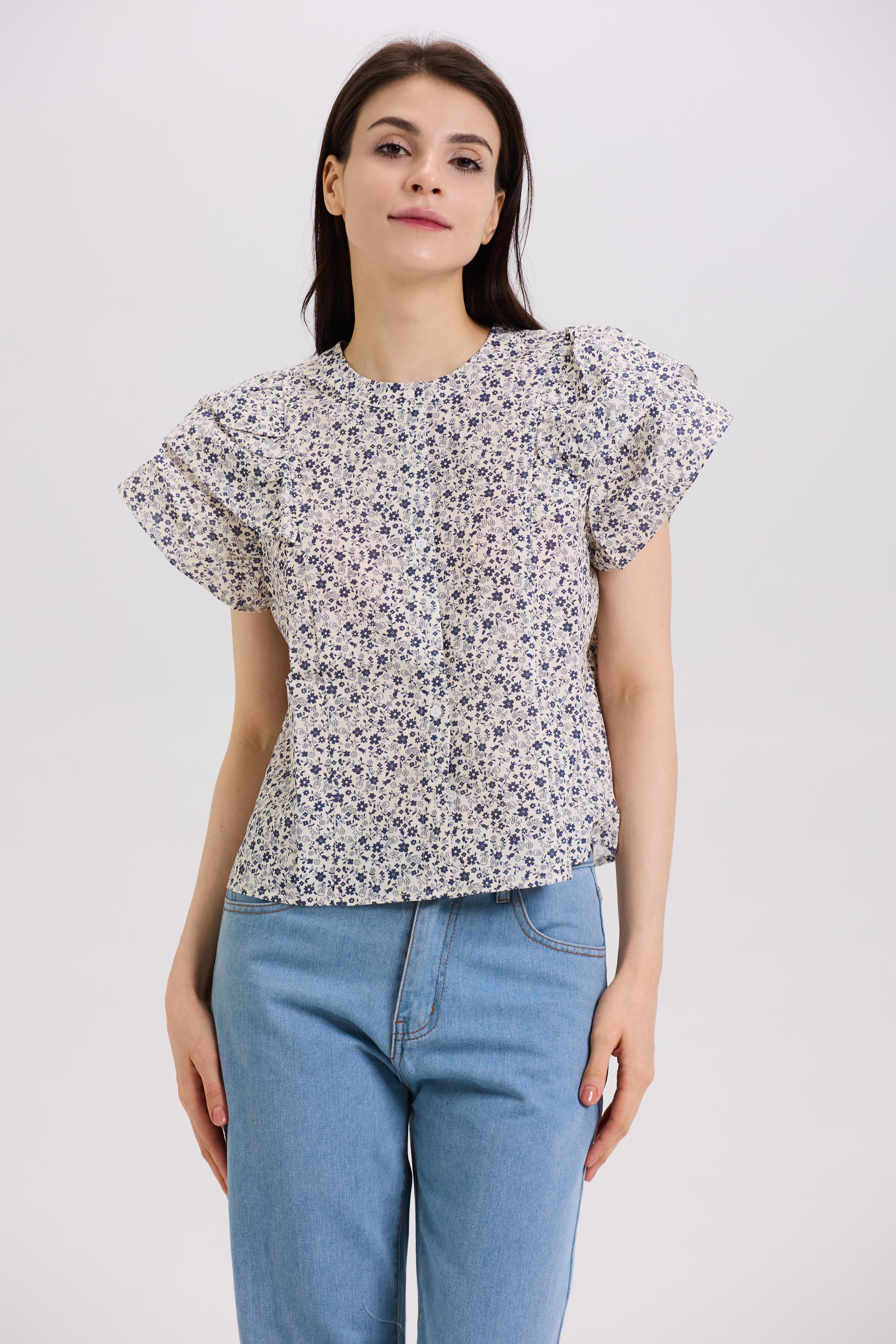 Sophia Top - Bluebell Garden